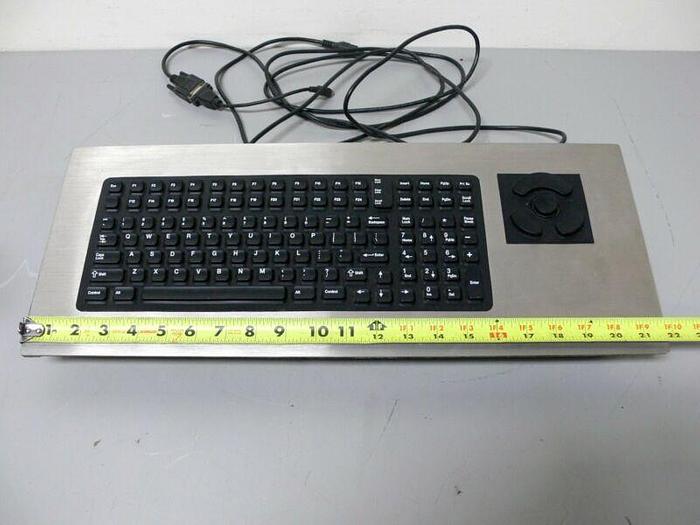 Used Allen Bradley 6185-Cbz Bbzz Fc15/a Flat Panel Monitor W/ Texas Pm-2000 Keyboard