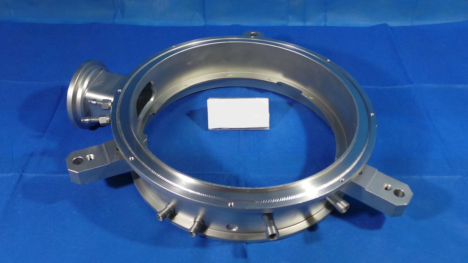 Used Applied Materials T1DD15446540003 Ring, With Pipies and Connectors Big Part / T1DD15446540003 / Applied Materials