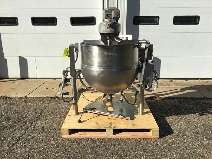 Used 60 GALLON GROEN DTA /3-60 KETTLE – S/S – JACKETED (#9346)