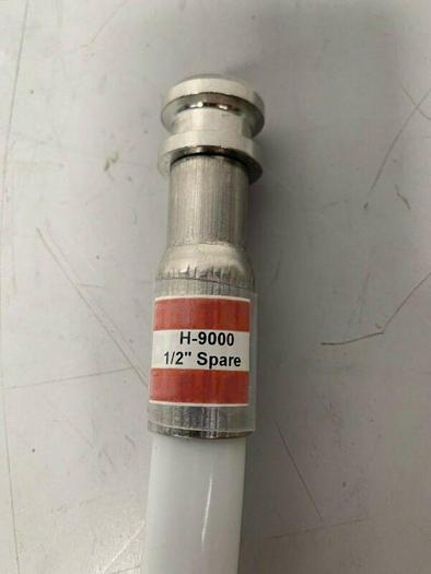 Used Liquidyne 1" x 24" Flexible Silicone Hose w/ Stainless Steel Outlets