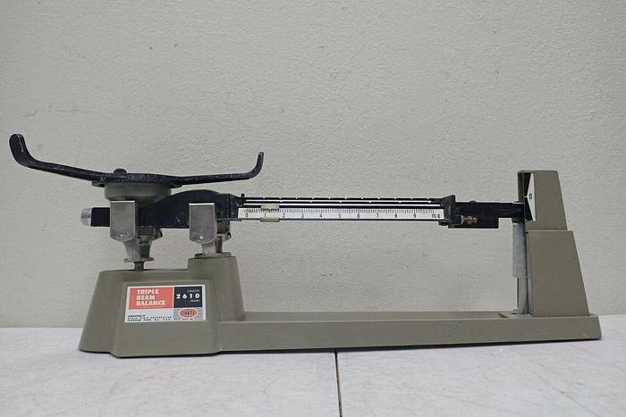 Used OHAUS 2610 g Triple Beam Balance Scale