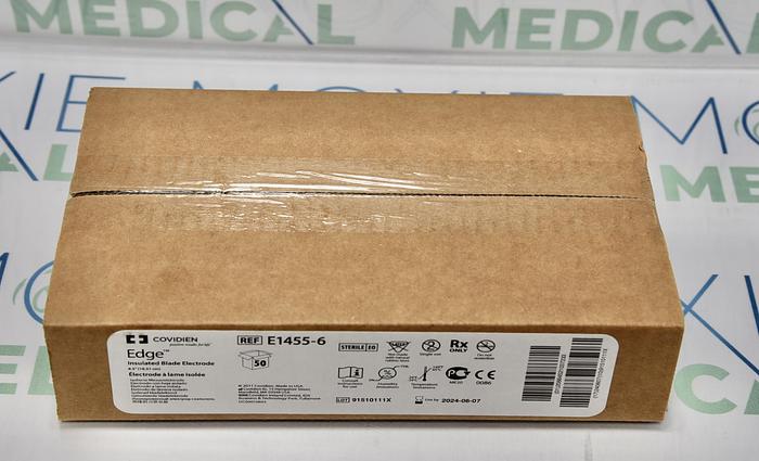 COVIDIEN E1455-6: MEDTRONIC EDGE INSULATED BLADE ELECTRODE 6.5", BOX OF 50