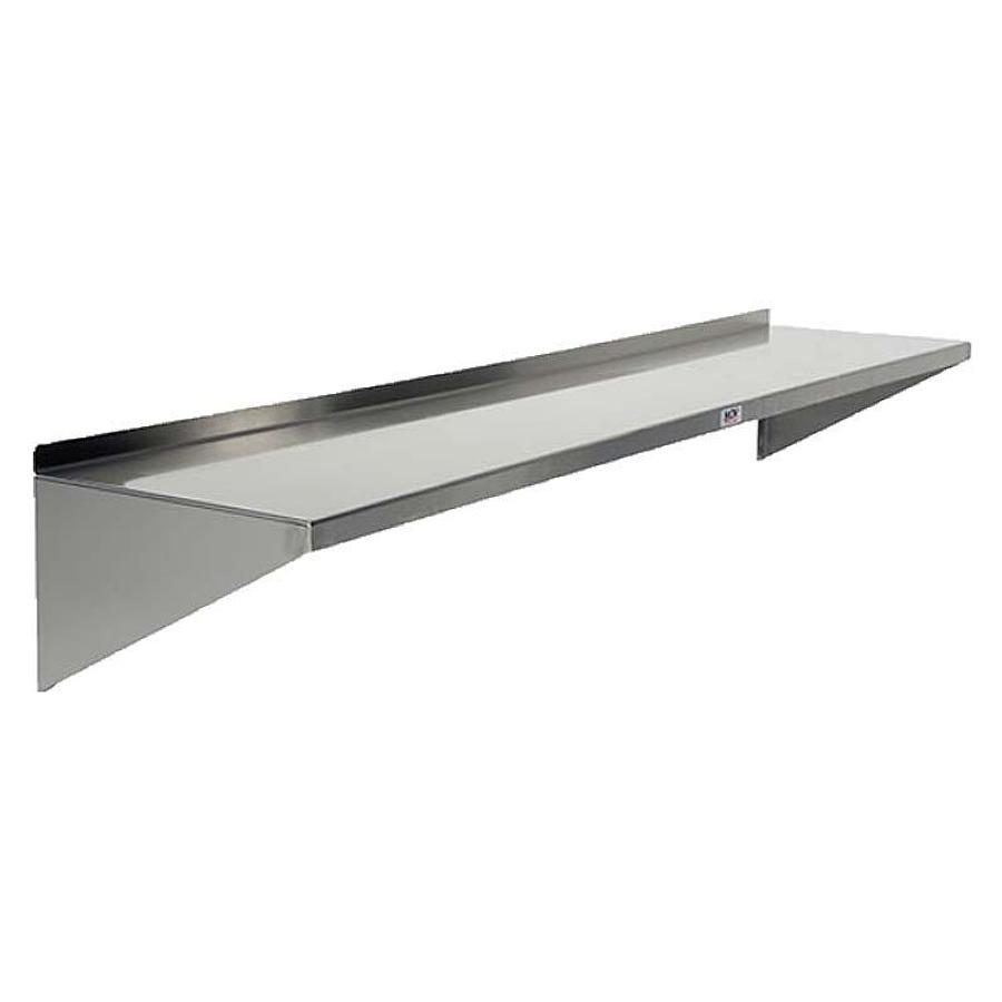 Wall Mount Stainless Steel Shelf 8″ x 60″