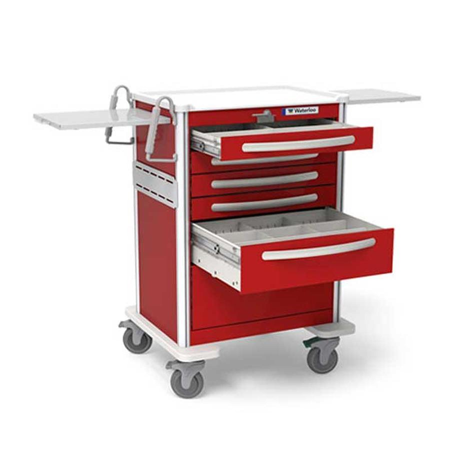 Crash Cart, 6-Drawers, Aluminum