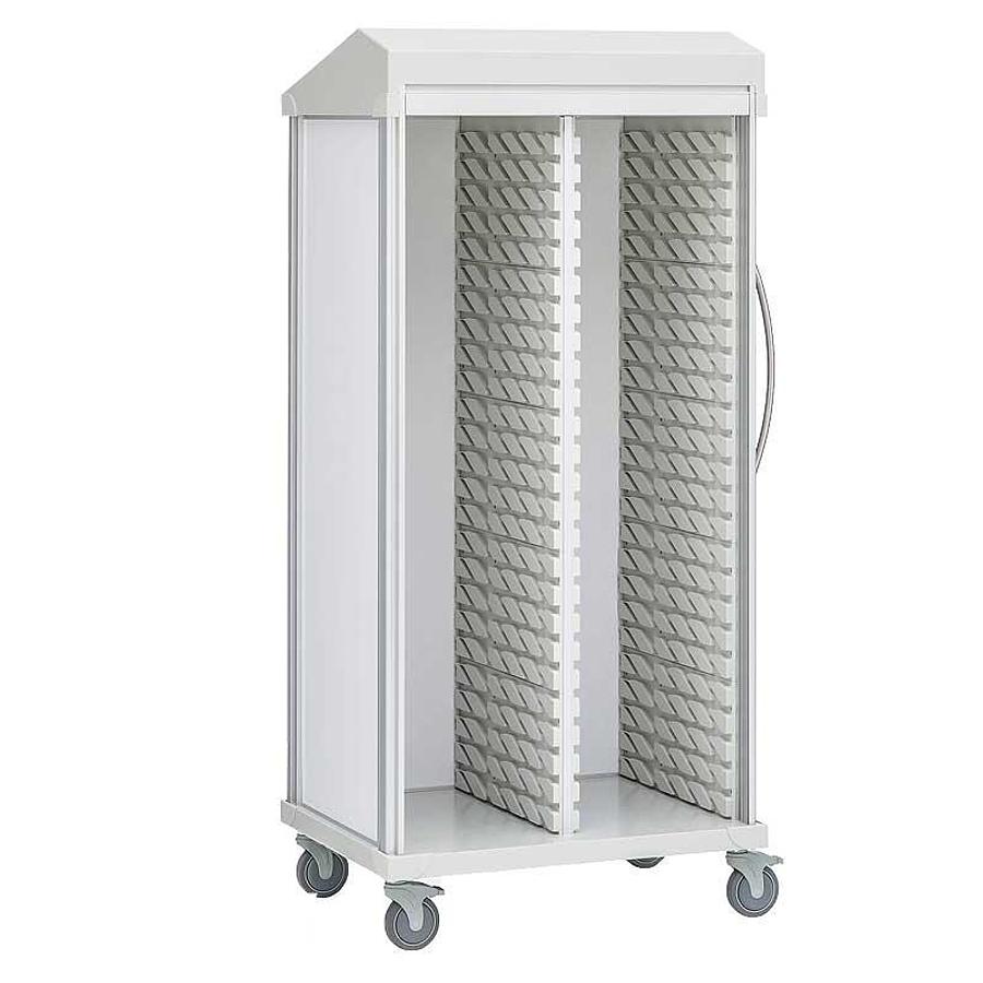 Tall Double Column Roam Supply Cart, Non-Configured, Mobile