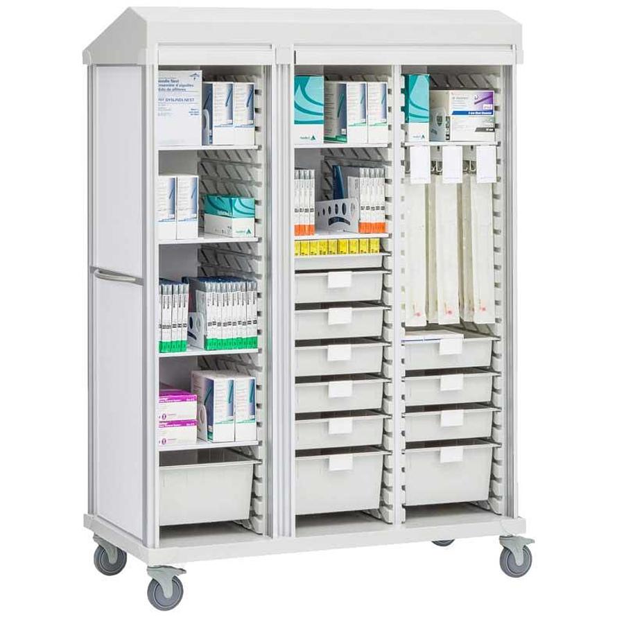 Three Column Cysto Cart, Mobile