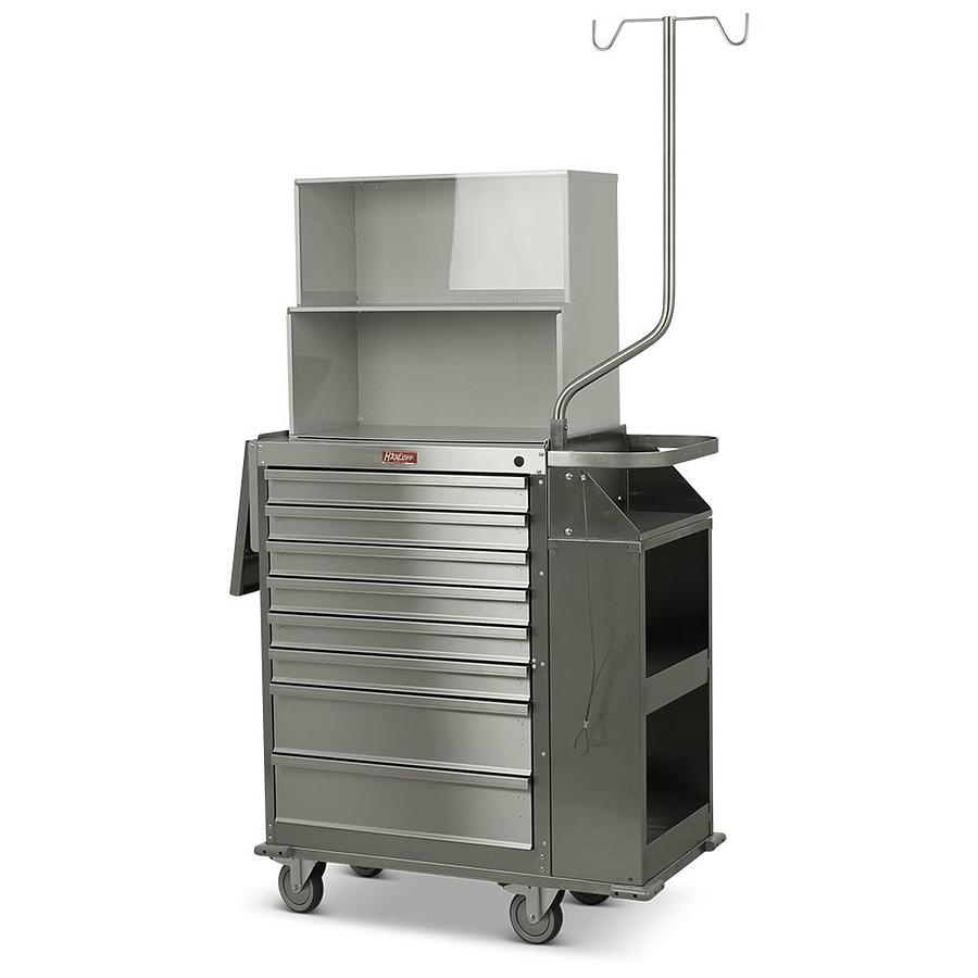 Cast Cart, Stainless Steel with Top Shelf