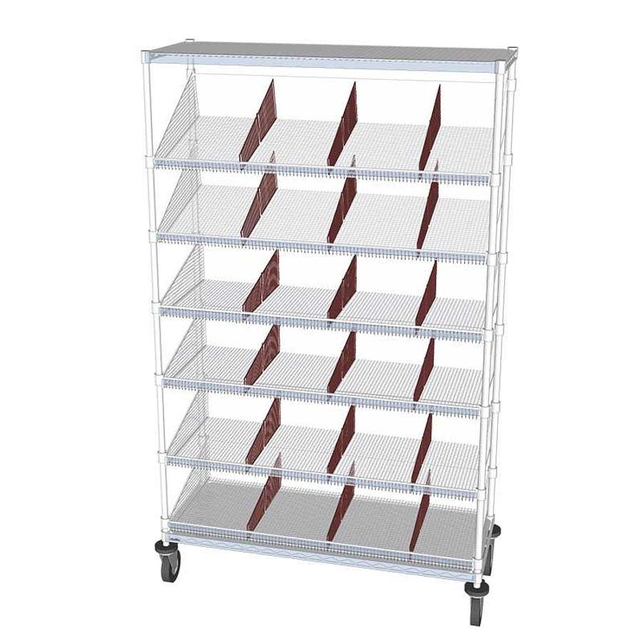 Q Wall Shelving Post Mounted 24″ x 60″ x 80″