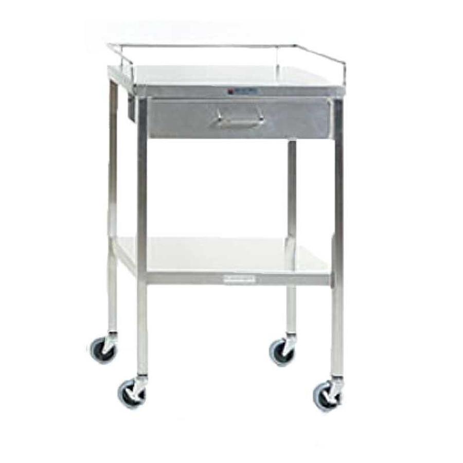 Stainless Steel Instrument Table with Drawer 16″ x 20″ x 34″