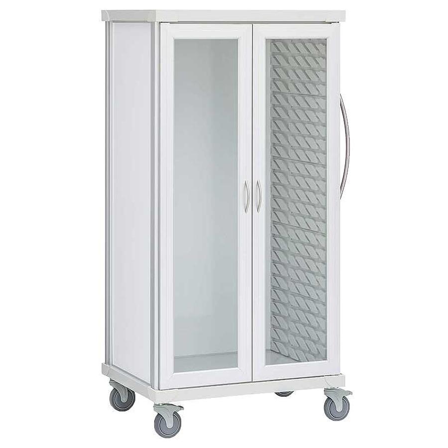 Tall Double Column Roam Supply Cart, Non-Configured, Mobile