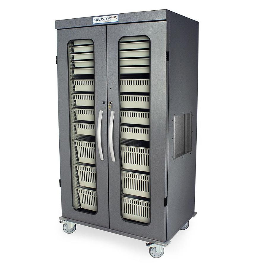 Medical Storage Cart – Double Column w/Trays