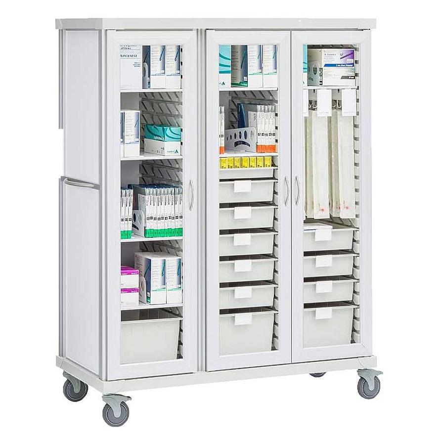 Three Column Cysto Cart, Mobile