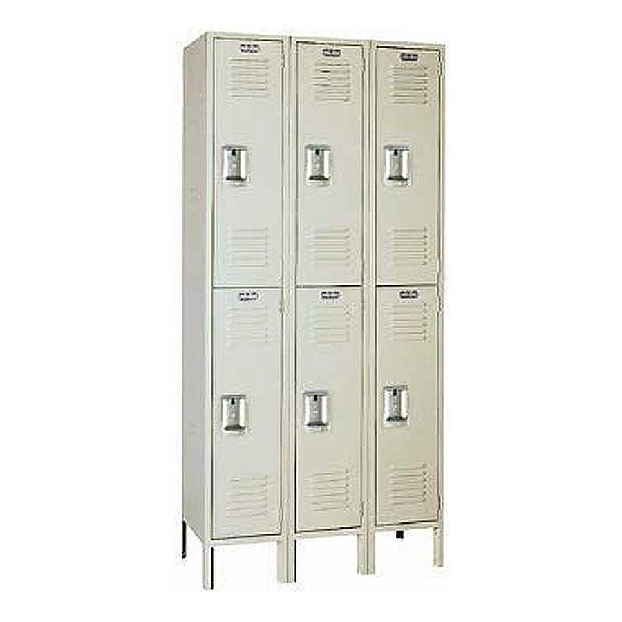 Double Tier Locker Set, 12″ x 15″ x 78″, 3-Wide