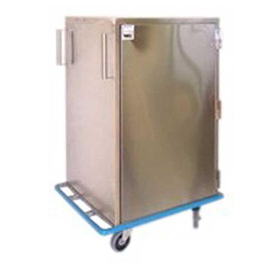 Closed Case Cart, Tall, Stainless Steel, Single Door