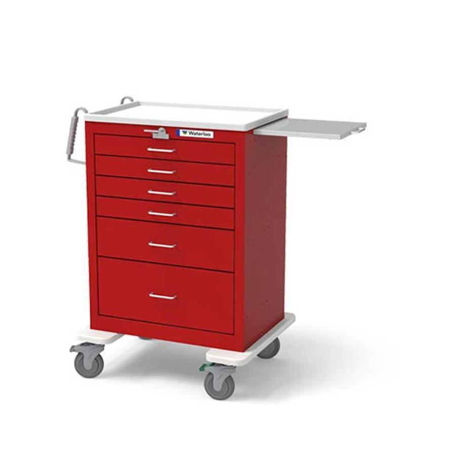 Crash Cart, 6-Drawers, Traditional Steel