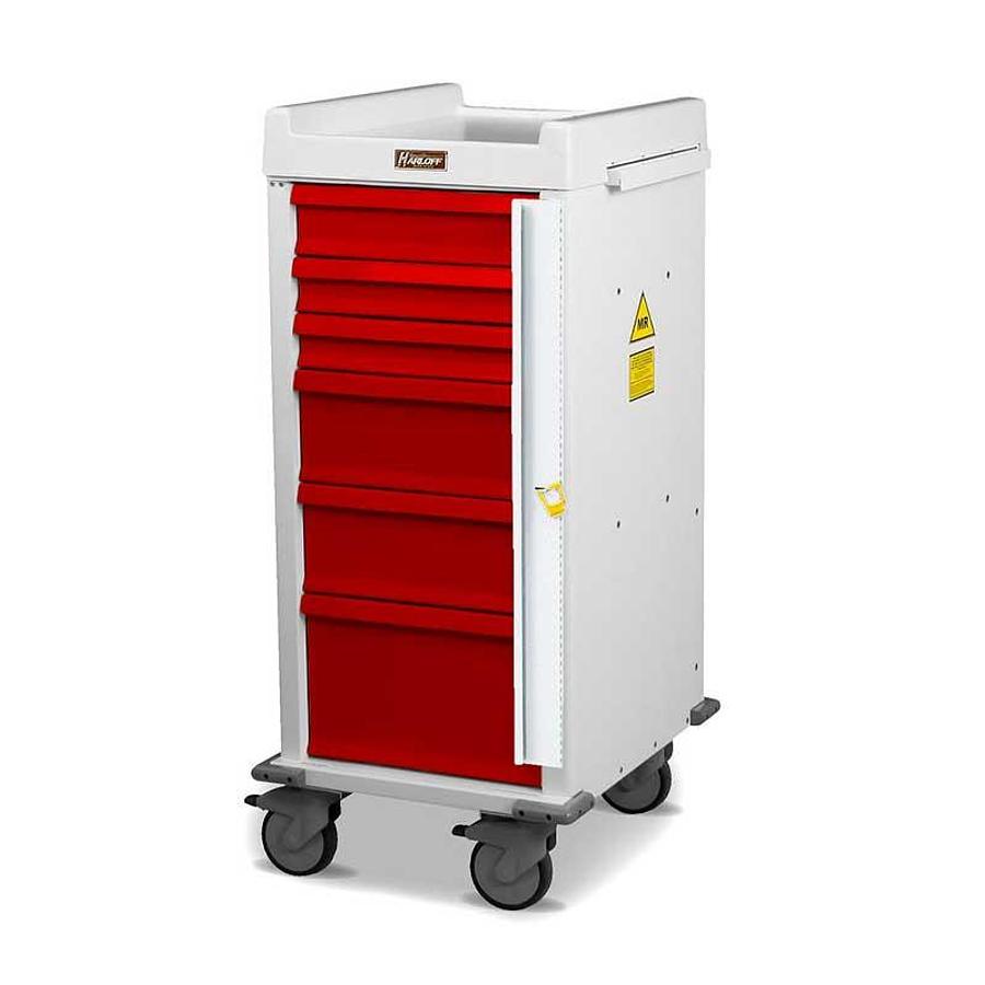 MRI Conditional Narrow Procedure Cart, 6-Drawers
