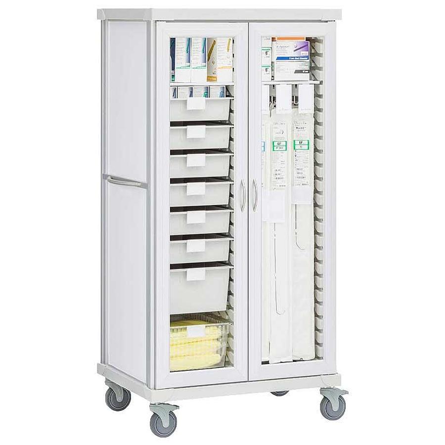 Catheter and Supply Cart, Double Column, Mobile