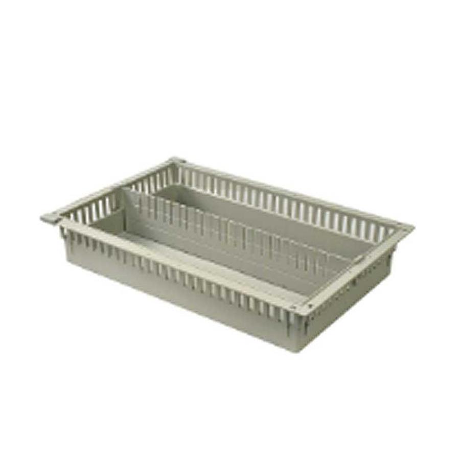 Medical Storage Cart Vertically Divided Solid Basket, 4″D