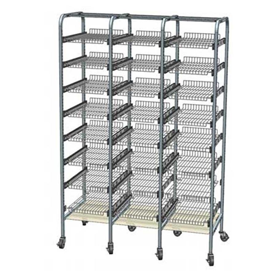 Q-Tower, Triple Column w/(24) Instrument Shelves