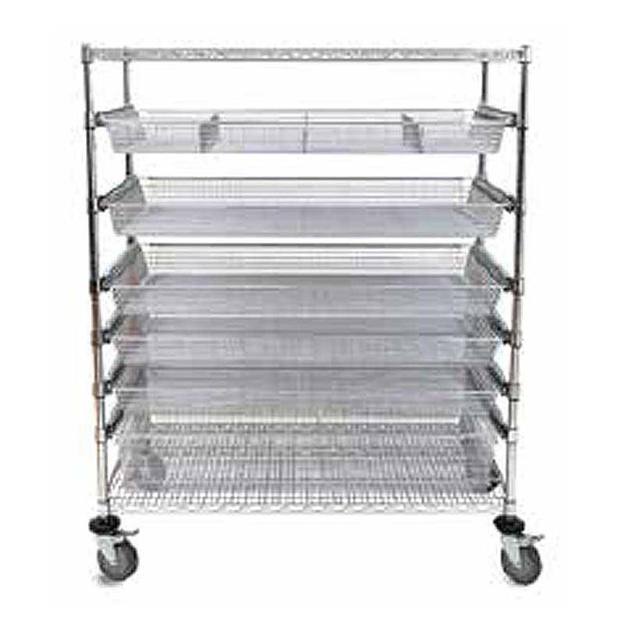 Supply Cart, 24″ x 48″, (6)Pull-Out Baskets