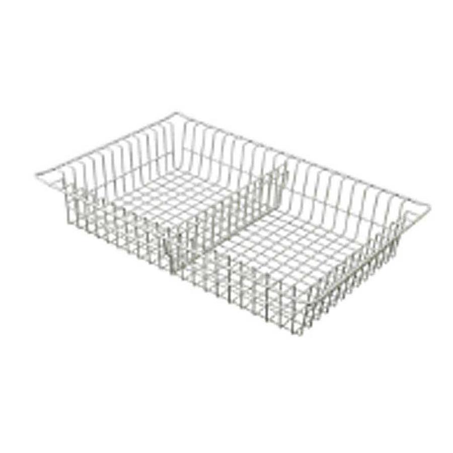 Medical Storage Cart Divided Wire Basket, 5″D