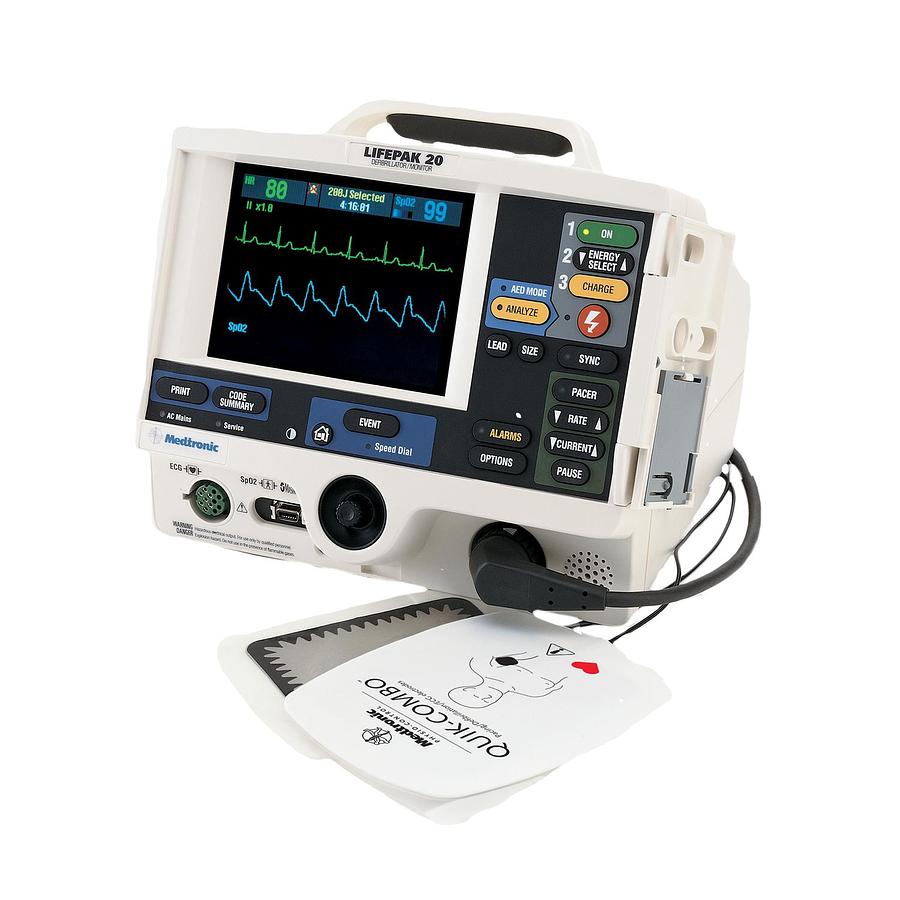 Used Physio-Control Lifepak 20 Defibrillator