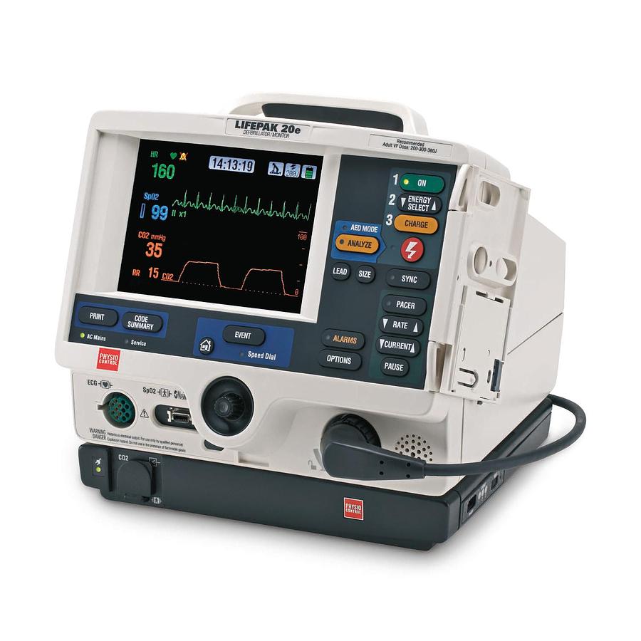 Used Physio-Control Lifepak 20e Defibrillator