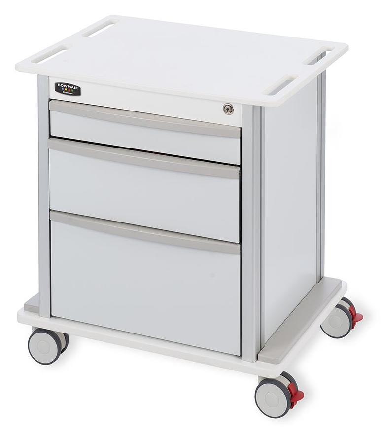 Compact, Undercounter Storage Cart, 3-Drawers
