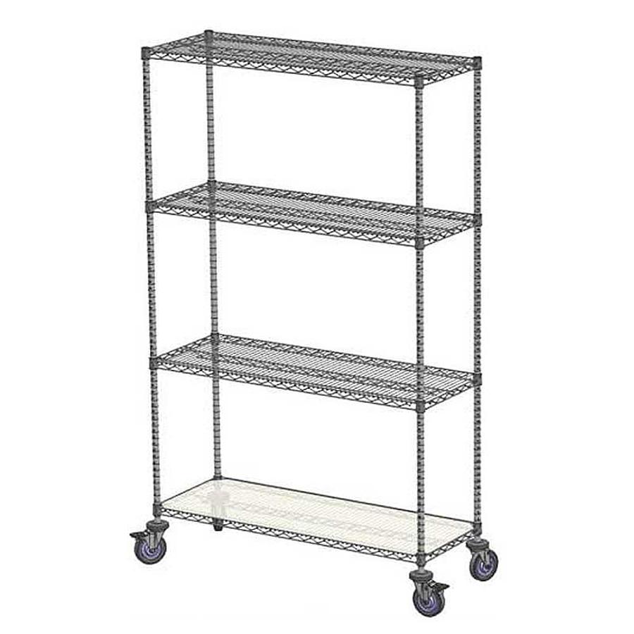 Wire Shelving Unit, 24″ x 72″ x 80″, 4-Tier