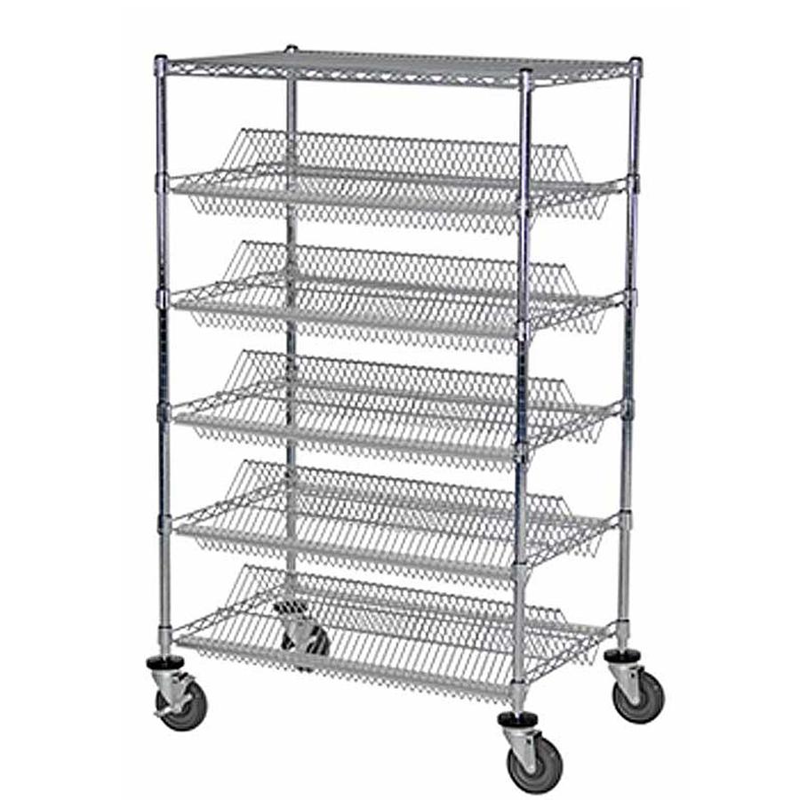 Suture Cart Shelving Unit, Double Sided, 24″ x 48″, 7-Tier