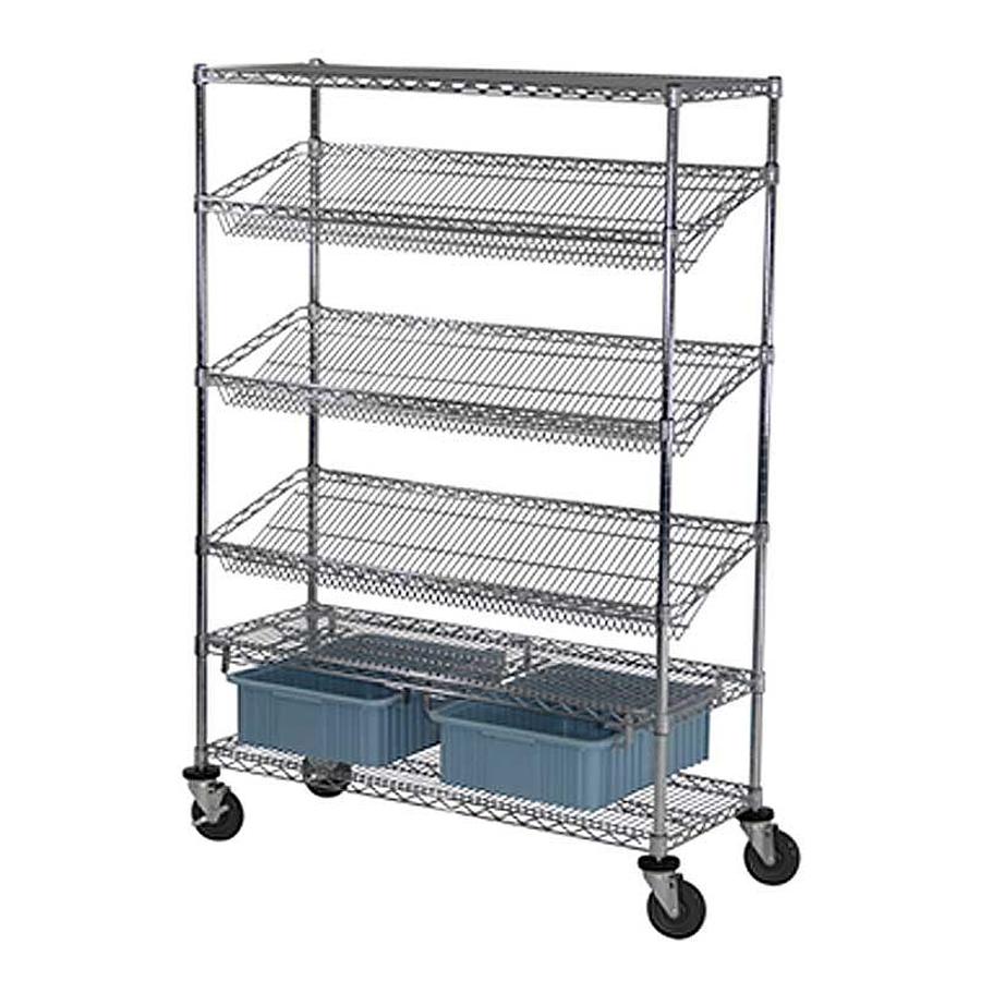 Suture Rack w/(2)Storage Bins, 18″ x 48″ x 69″