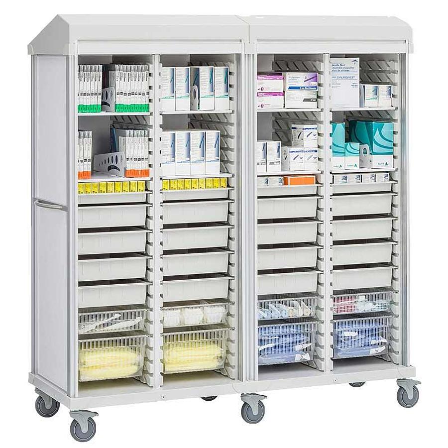 Four Column General Storage Cart, Mobile