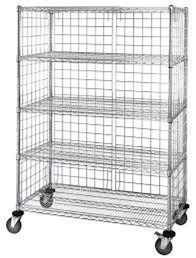 Linen Cart, Wire, 24″ x 48″ x 80″