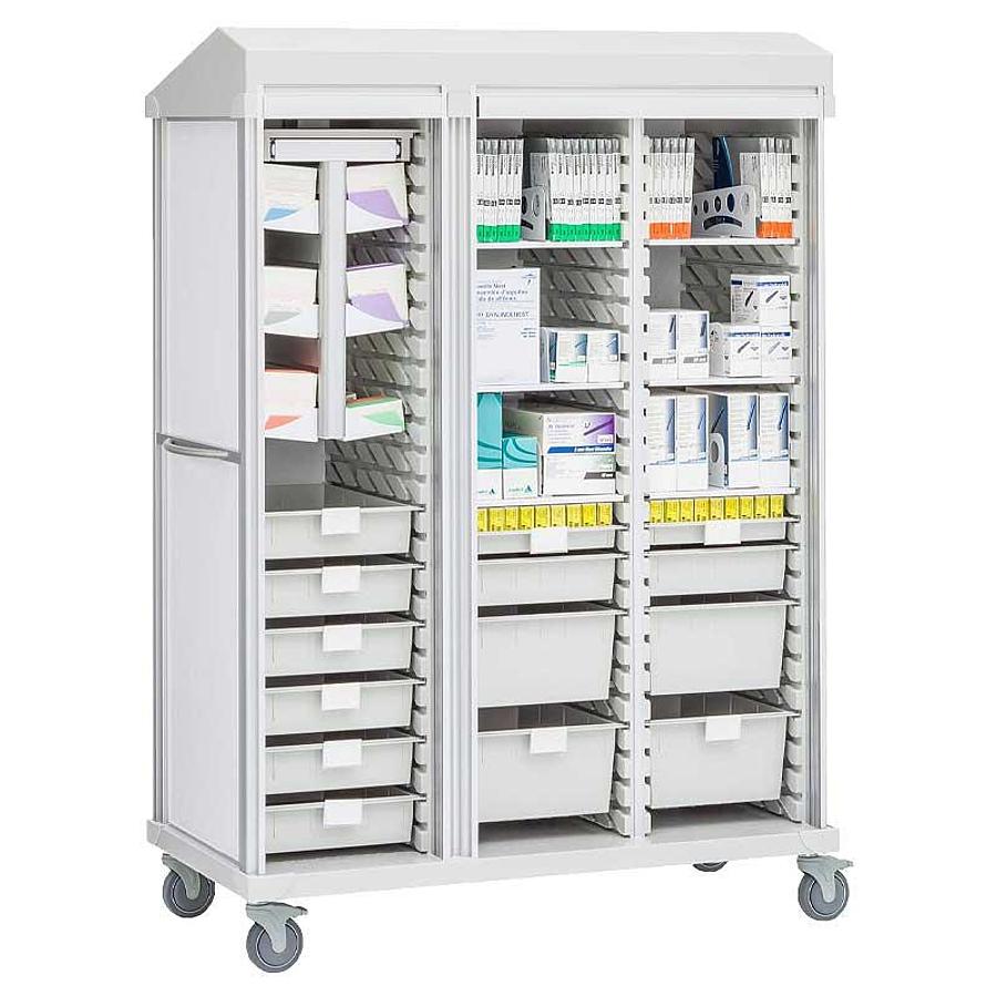 Three Column Vascular Cart, Mobile