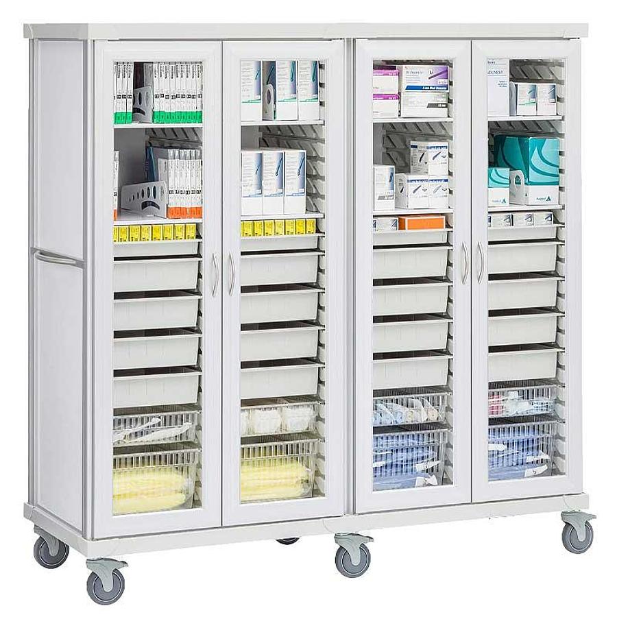 Four Column General Storage Cart, Mobile