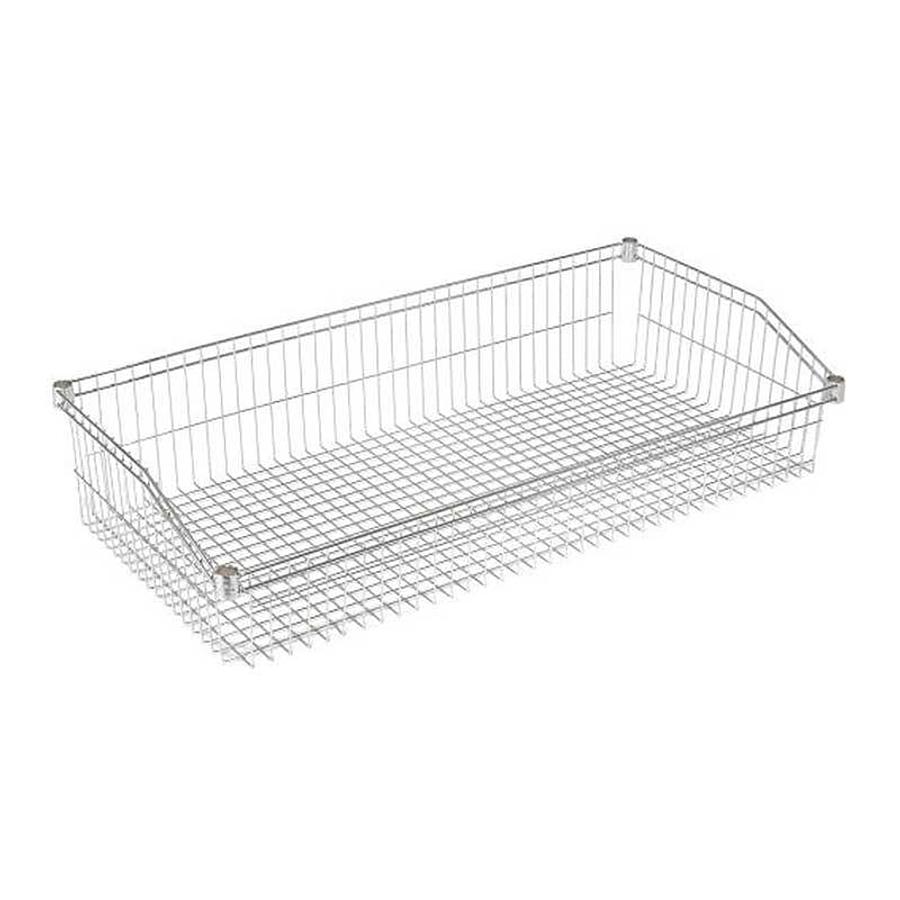 Post Mount Wire Basket Shelf 24″x 60″