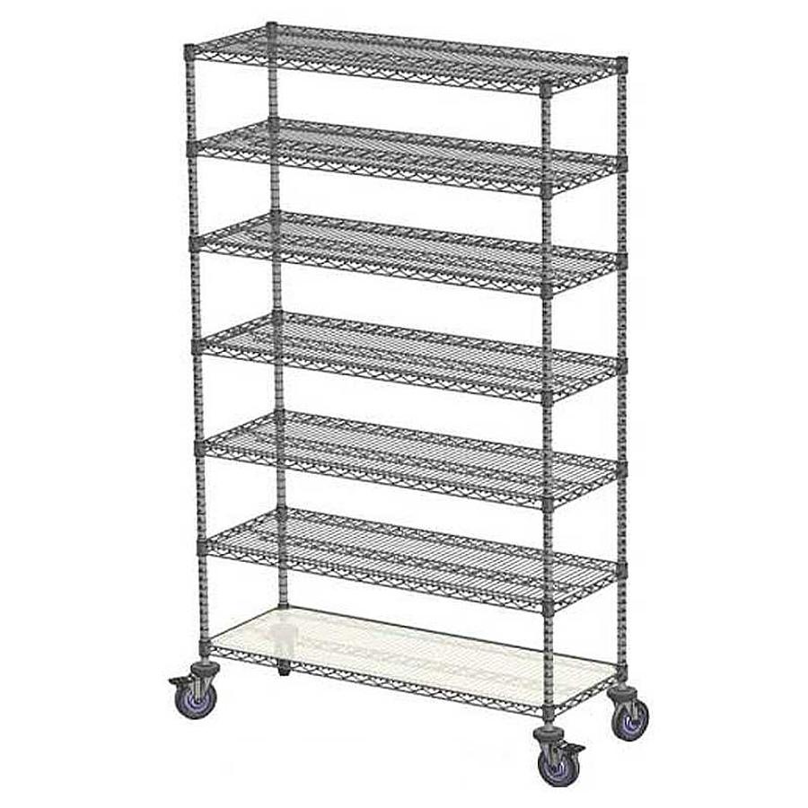 Wire Shelving Unit, 24″ x 72″ x 80″, 7-Tier