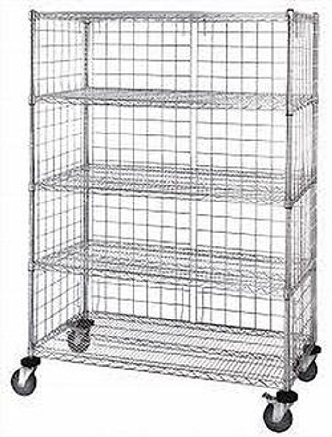 Linen Cart, Wire, 24″ x 60″ x 80″