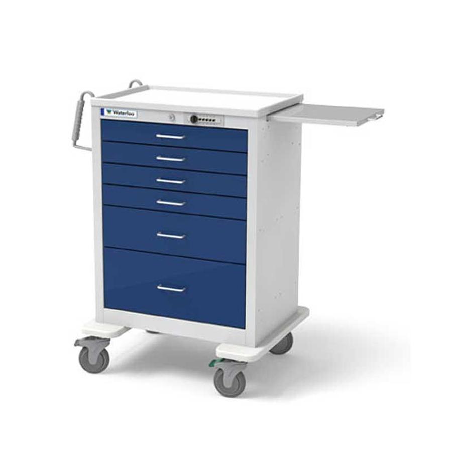 Anesthesia Cart, 6-Drawers, Traditional Steel