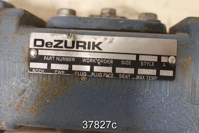 Used Dezurik 1" Control Plug Valve, 9411255R001 #37827