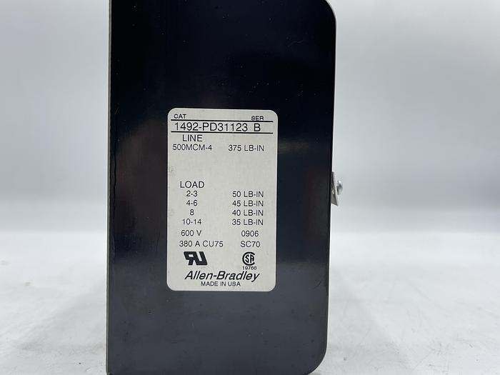 Used AB ALLEN BRADLEY 1492-PD31123 Ser B