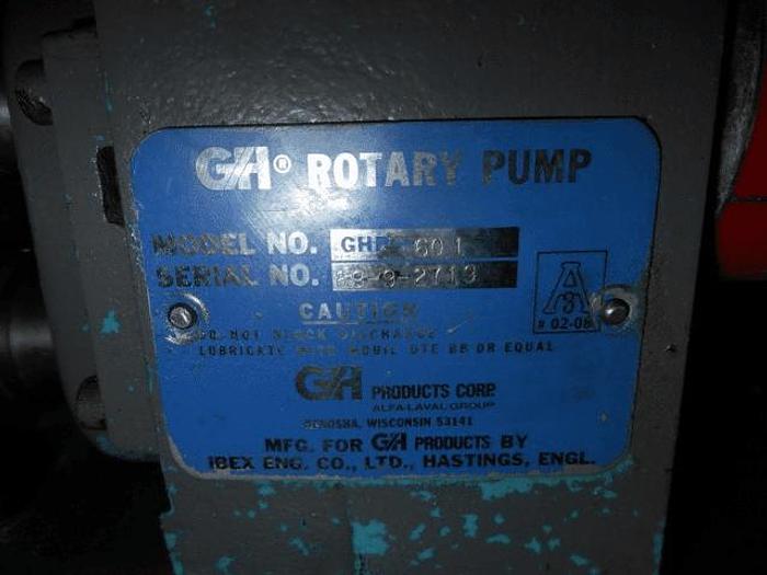 Used 2 GH PRODUCTS SANITARY POSITIVE DISPLACEMENT PUMP – S/S – VARIABLE SPEED