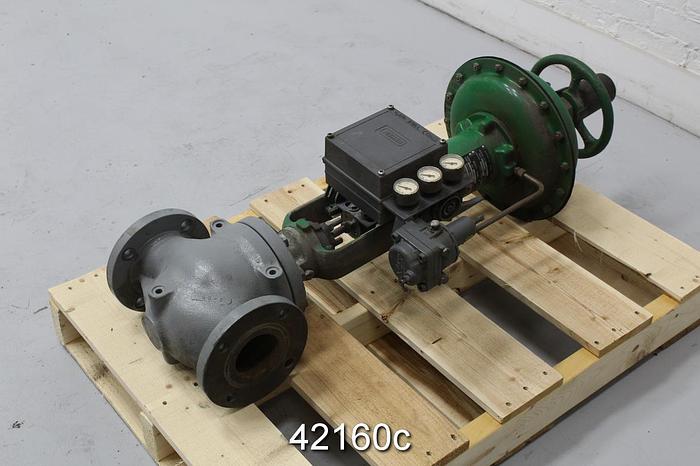 Used Fisher 3" Ed Steam Valve, Cast Iron Body #42160