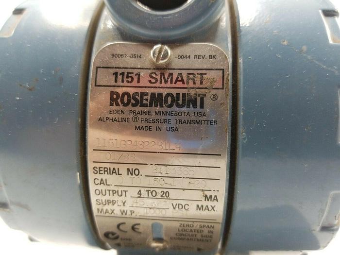 Used ROSEMOUNT 1151GP4S22S1L4