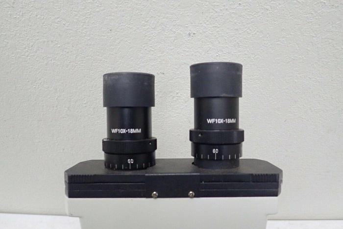 Used Wolfe Binocular Microscope w/ 4 Objectives, 2 WF10X-18MM Eyepieces & Condenser
