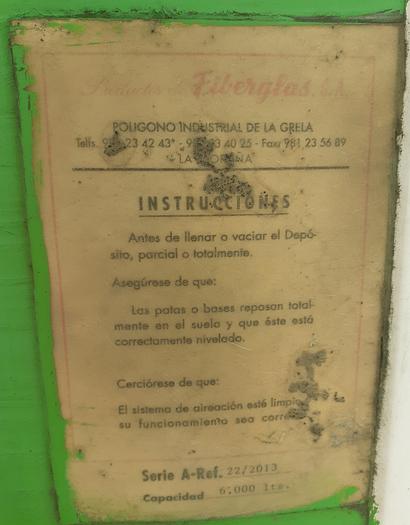 Usado Reservatório de fibra de 6000 Lt