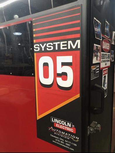 Used FANUC ARCMATE 100iB/6S ROBOTIC LINCOLN SYSTEM 05 MIG WELDING CELL