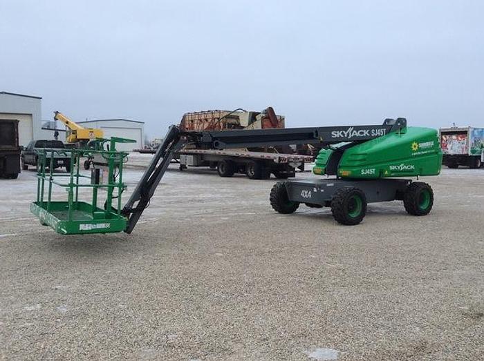Used 2019 SKYJACK SJ45T STRAIGHT BOOM LIFT, DIESEL, 4WD, LOW HOURS
