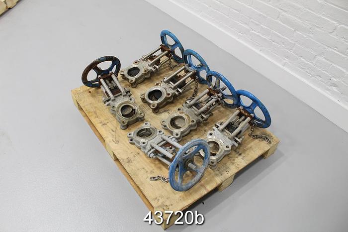 Used True Line 3" Hand Operated Knife Gate Valve #43720