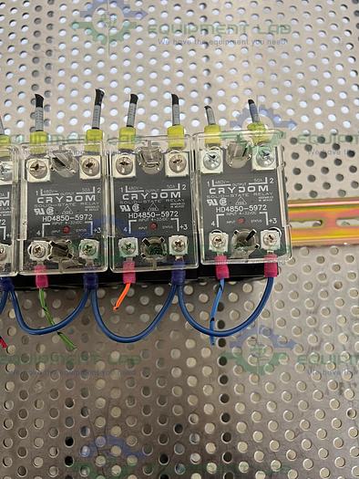 Used Lot of 10 - Crydom  HD4850-5972 Solid State Relay w/ Heat Sink
